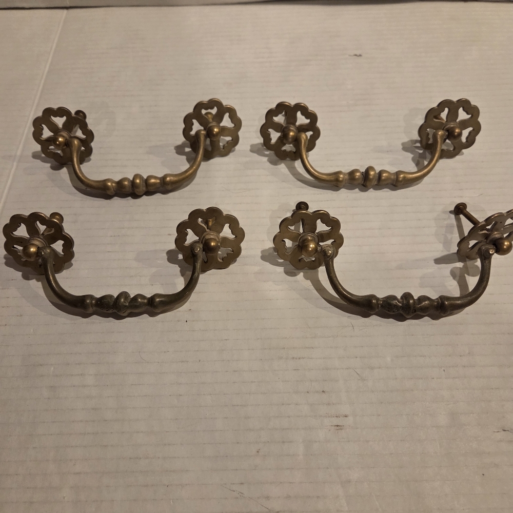 Mid century Modern Brass Handles MCM Drawer Pulls Pull Home Improvement Remodel